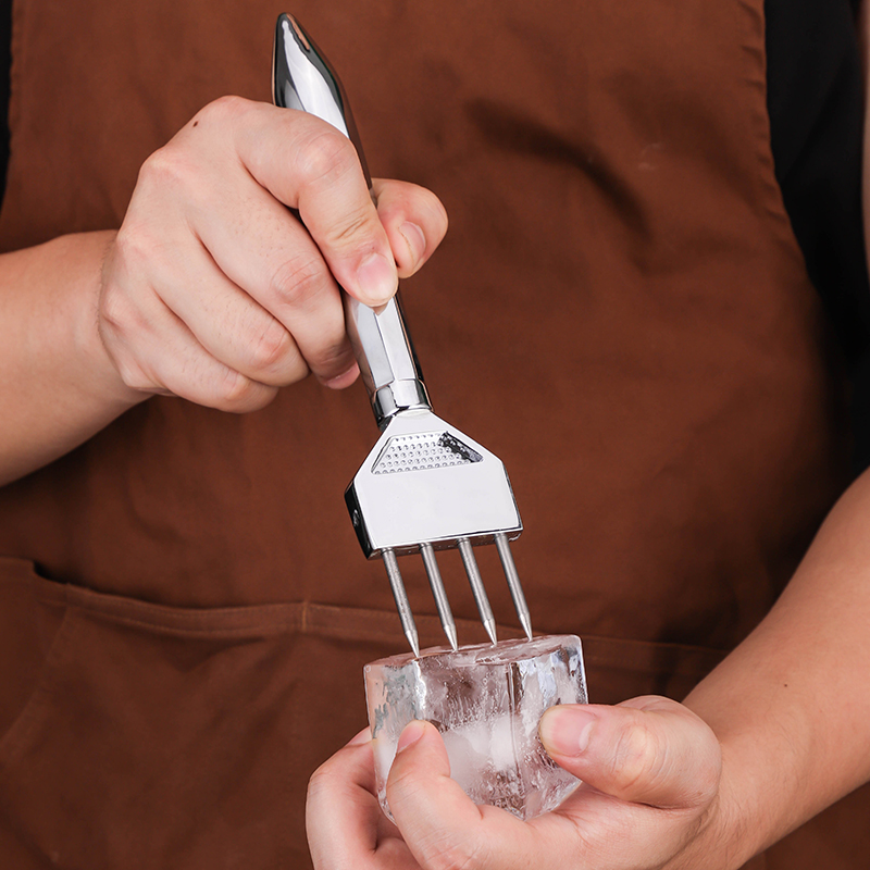 调酒师冰锥凿冰球器 破冰冰刀 冰锥冰钎子冰凿碎冰工具吧台用刨冰