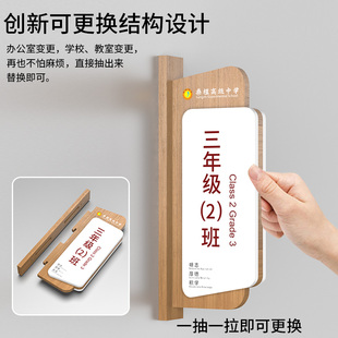 教室门牌定制学校班级牌培训班美术舞蹈校长室幼儿园标识牌面侧挂
