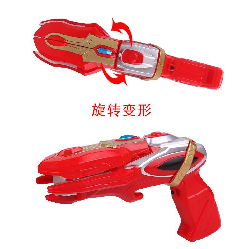 银河变身器维克特利火炬变形召唤器黑暗火花人偶大号儿童男孩