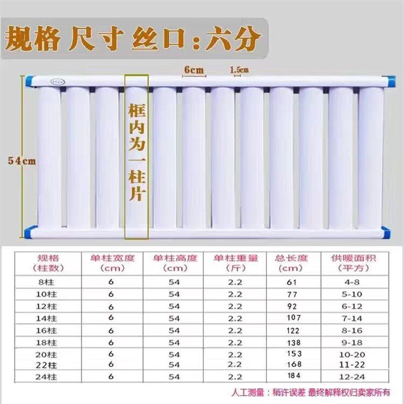 碳钢加厚集中供暖家用暖气片水暖散热片器大通道壁挂炉加厚防腐片,全屋定制,暖气片/散热器,淘宝优惠券,粉丝福利购,淘宝优惠卷