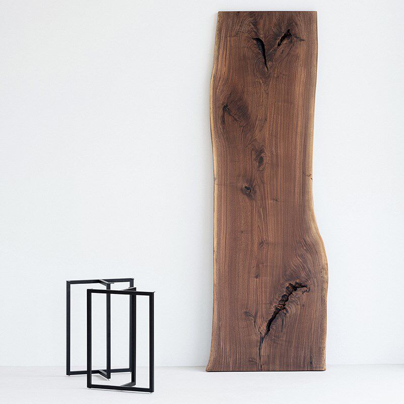 叁几 实木白蜡木桌腿碳素钢支架定制大板桌桌脚铁艺,住宅家具,桌腿/桌架,淘宝优惠券,粉丝福利购,淘宝优惠卷