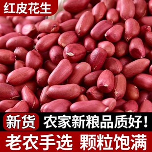 特惠价】25年红皮花生米花生批发农家自产东北四粒红特产无壳
