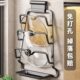 锅盖架壁挂式 免打孔厨房置物架多功能家用收纳菜板放置器砧板架子