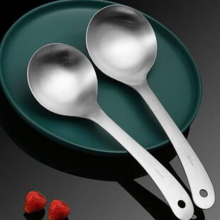 304不锈钢汤勺家用盛汤勺稀饭粥勺厨房加厚汤壳汤瓢韩式舀勺饭勺