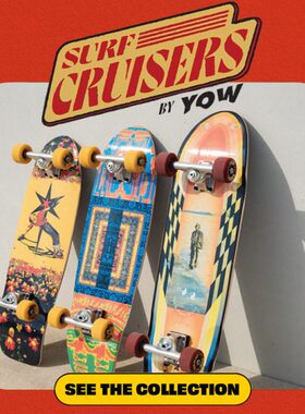 YOW巡航系列陆地冲浪板滑板2023新款儿童女生入门初学者陆冲板