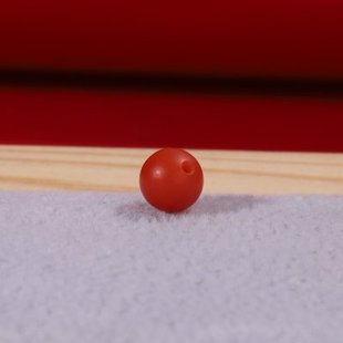 毕业级保山南红单珠6mm散珠柿子红满肉顶珠保山水库旁滴水洞料