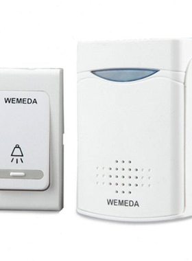 WEMEDA维美达V006B无线门铃不用电源直流用电池遥控电子家用远距