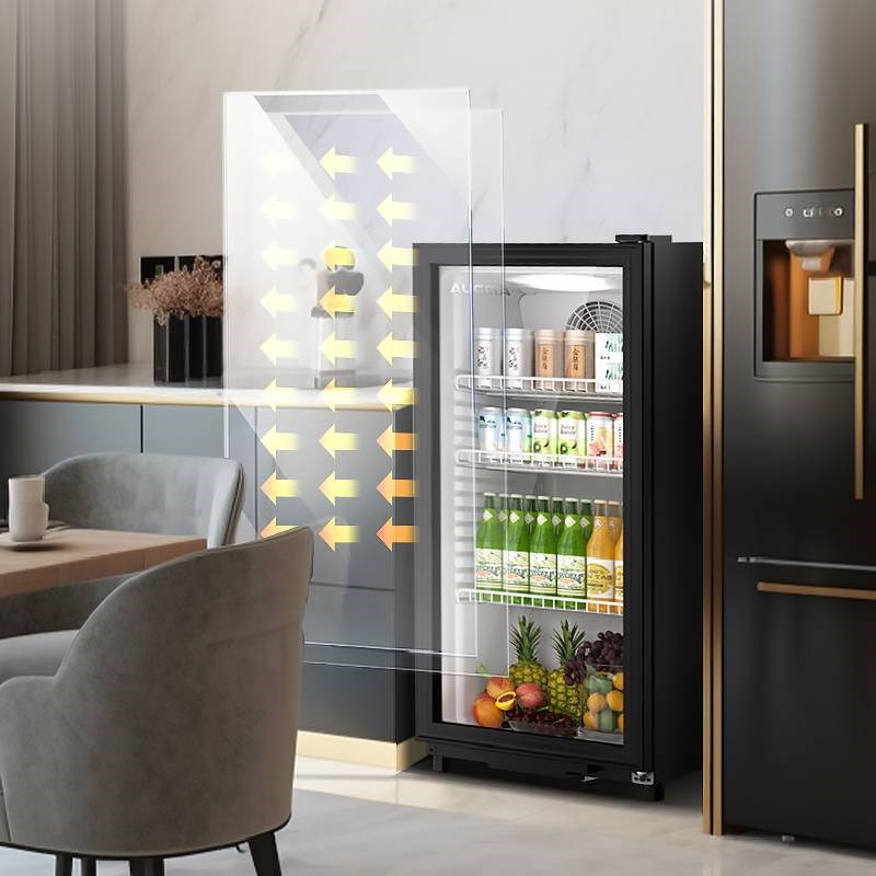 澳柯玛小饮料柜冷藏柜吧台冷藏展示柜家用冰吧饮料台面水果保鲜柜