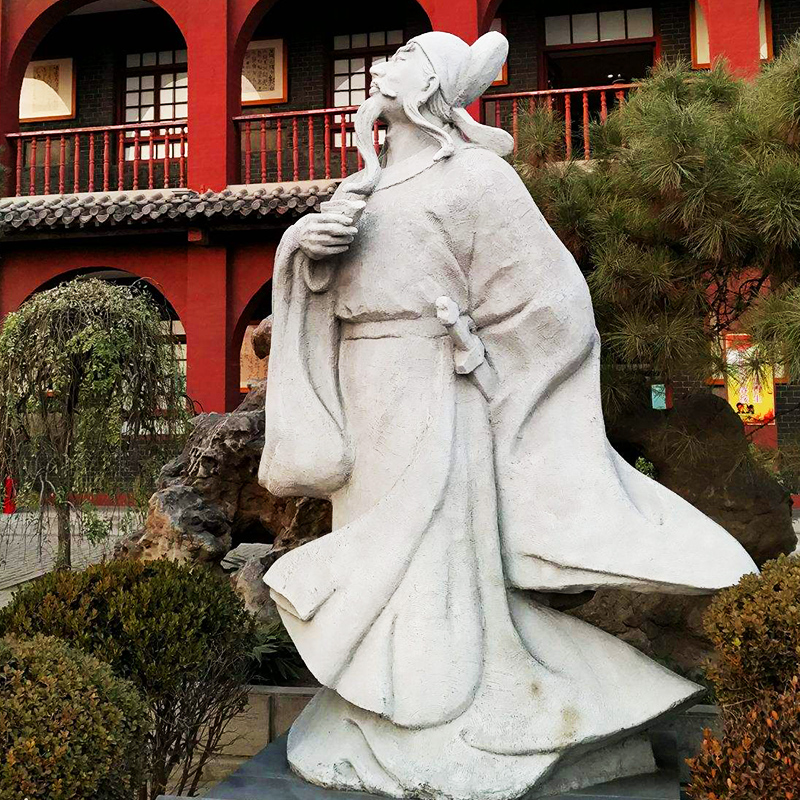 李白黄铜艺术雕像制作铸铜玻璃钢景观人物雕塑品定制落地青铜摆件