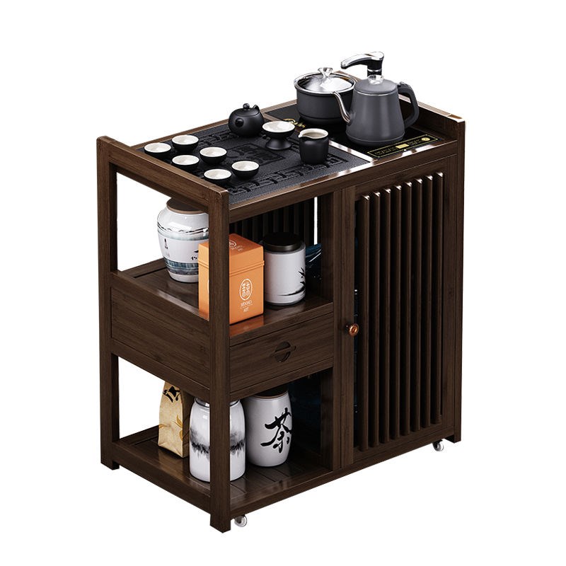 书房小茶桌家用中式茶水柜茶车茶几功夫茶具装煮茶