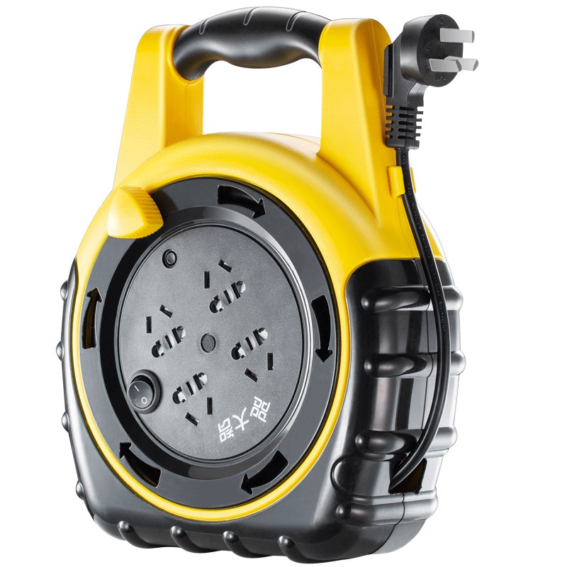 插座卷线盘线轴拖线盘家用工程式电缆卷盘线盘米线蜗牛线盘