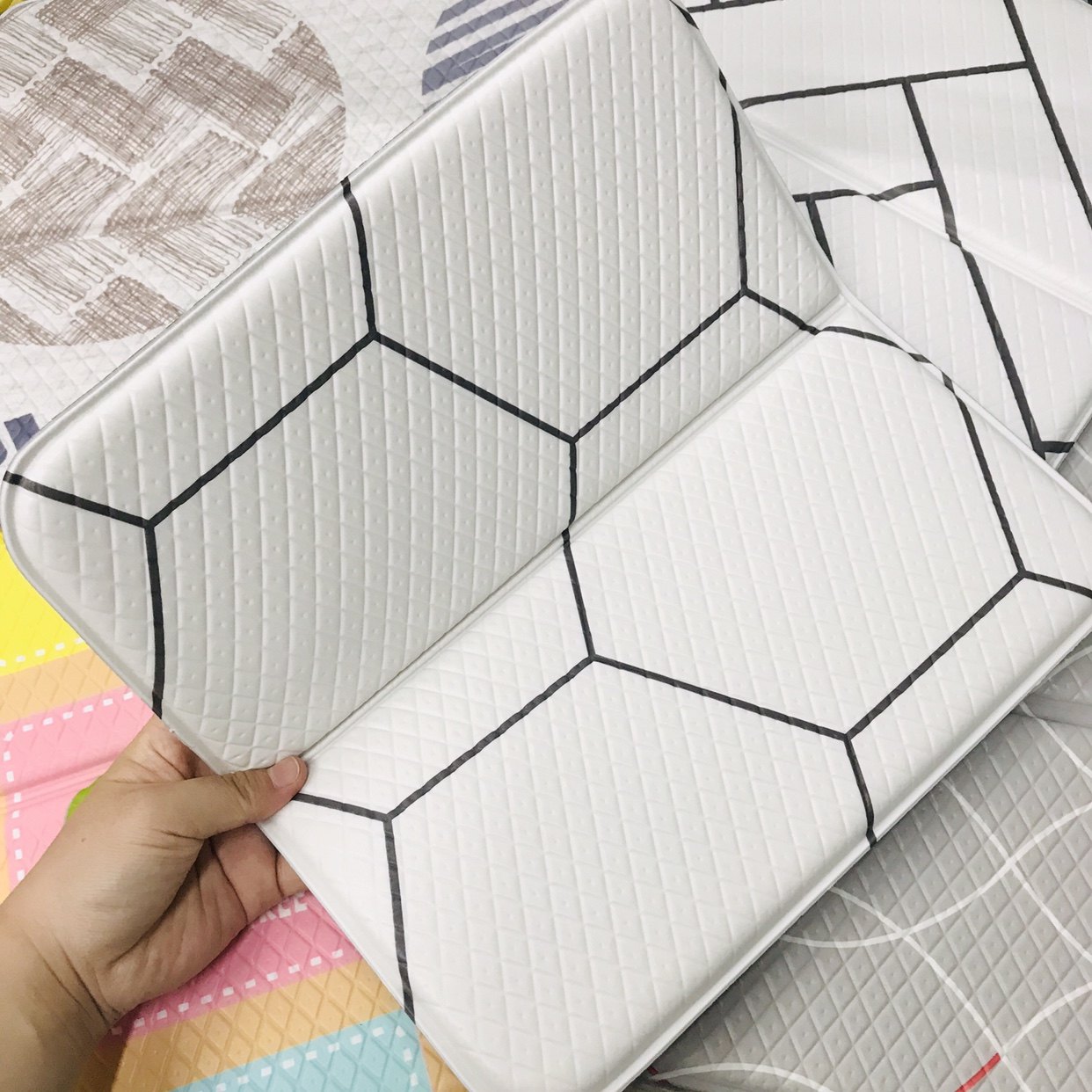 韩国c加厚in英伦风携带折叠坐垫防潮垫防水隔凉垫洗澡垫