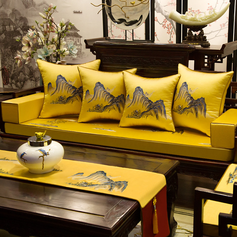 红木沙发坐垫绣沙发靠背实木家具椅垫靠垫防滑加厚罗汉床垫,居家布艺,沙发垫,淘宝优惠券,粉丝福利购,淘宝优惠卷