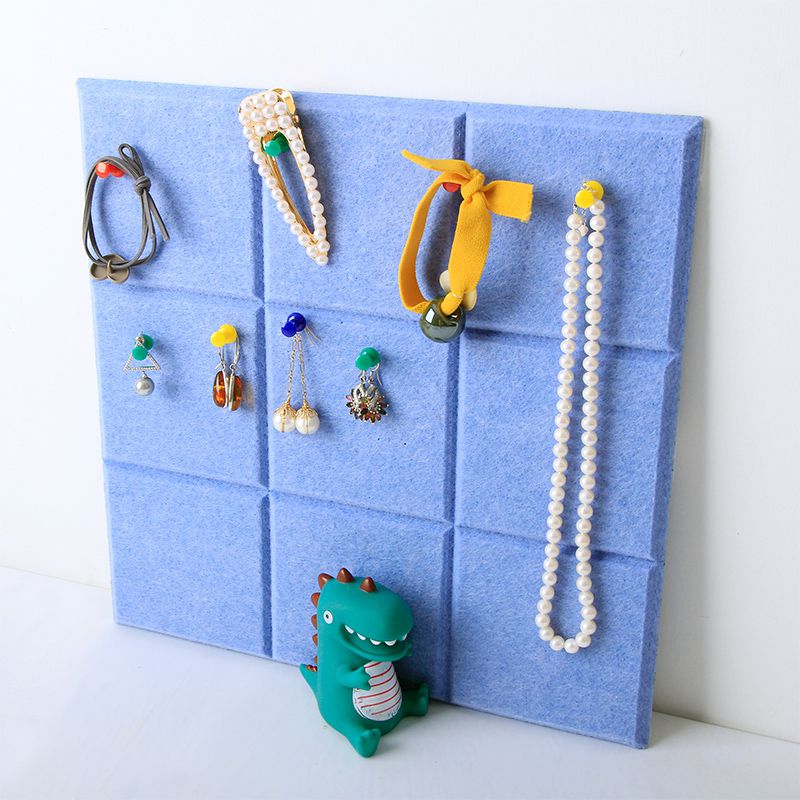 自粘墙贴留言板毛毡小方格幼儿园儿童防护墙面装饰公告栏背景墙面