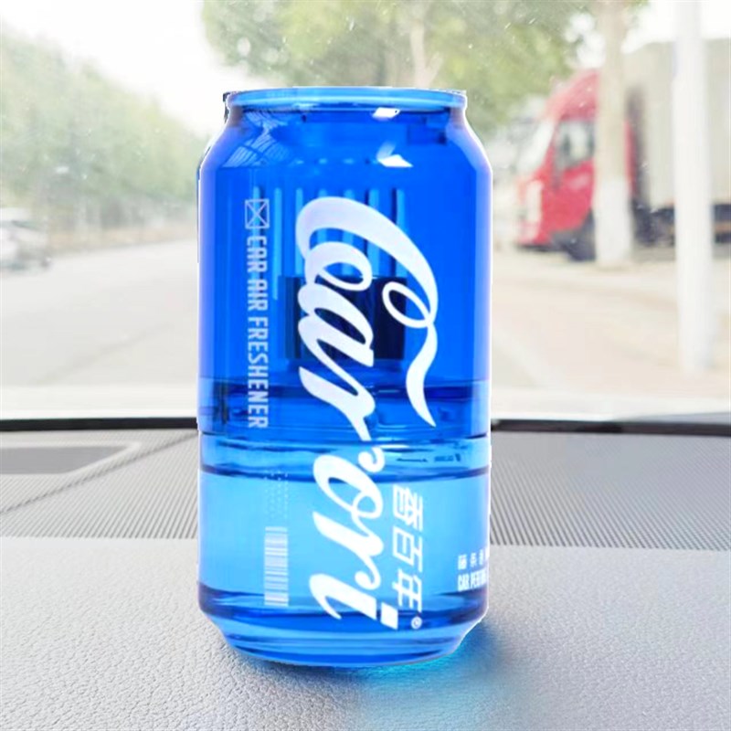 香百年车载香薰车用车内可乐罐杯架香氛摆件藤条汽车香水升级版