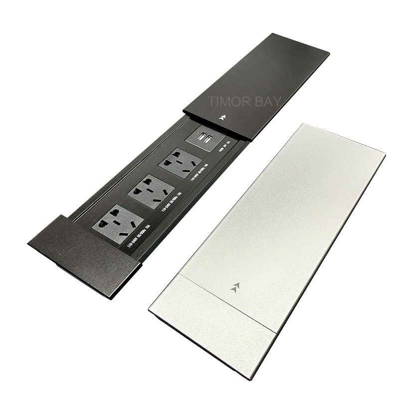 滑盖办公会议桌面茶几桌多媒体插座隐藏嵌入式侧滑功能线盒,电子/电工,嵌入式桌面插座,淘宝优惠券,粉丝福利购,淘宝优惠卷