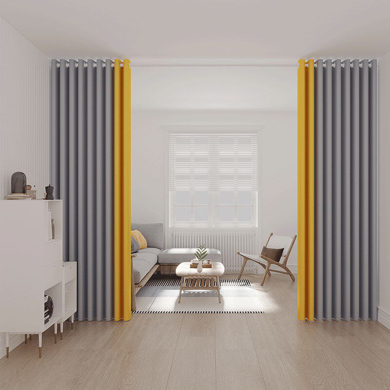 飘窗遮光窗帘伸缩杆一整布免打孔安装卧室全遮阳成品隔断帘,居家布艺,成品窗帘,淘宝优惠券,粉丝福利购,淘宝优惠卷