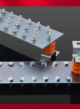 镀锌铁排接地铜排汇流排等电位端子排镀锡机房机柜接T2地铜排端子