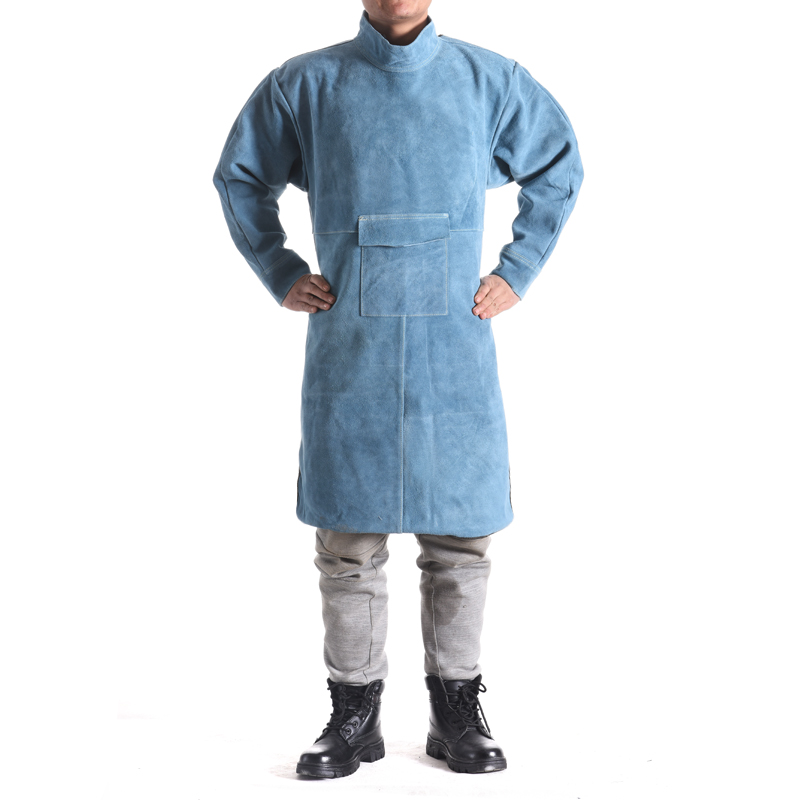 牛皮电焊服焊工工作服防烫耐高温防辐射氩弧焊耐磨劳保服防护服围