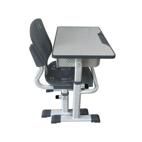 手拉式方便快捷升降单人豪华加厚管课桌椅厂家直销学校课桌椅