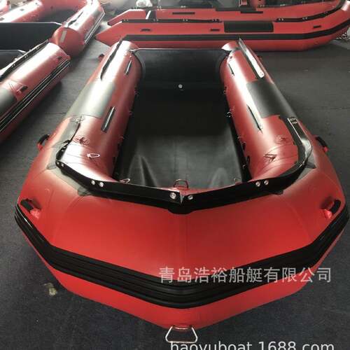 CANTO浩裕船艇厂家3米4人充气船铝合金底板运动艇橡皮艇钓鱼船