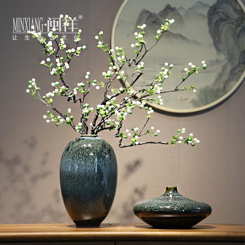 简约现代陶瓷花瓶景德镇手工瓷器家居客厅玄关电视柜插干花装饰品