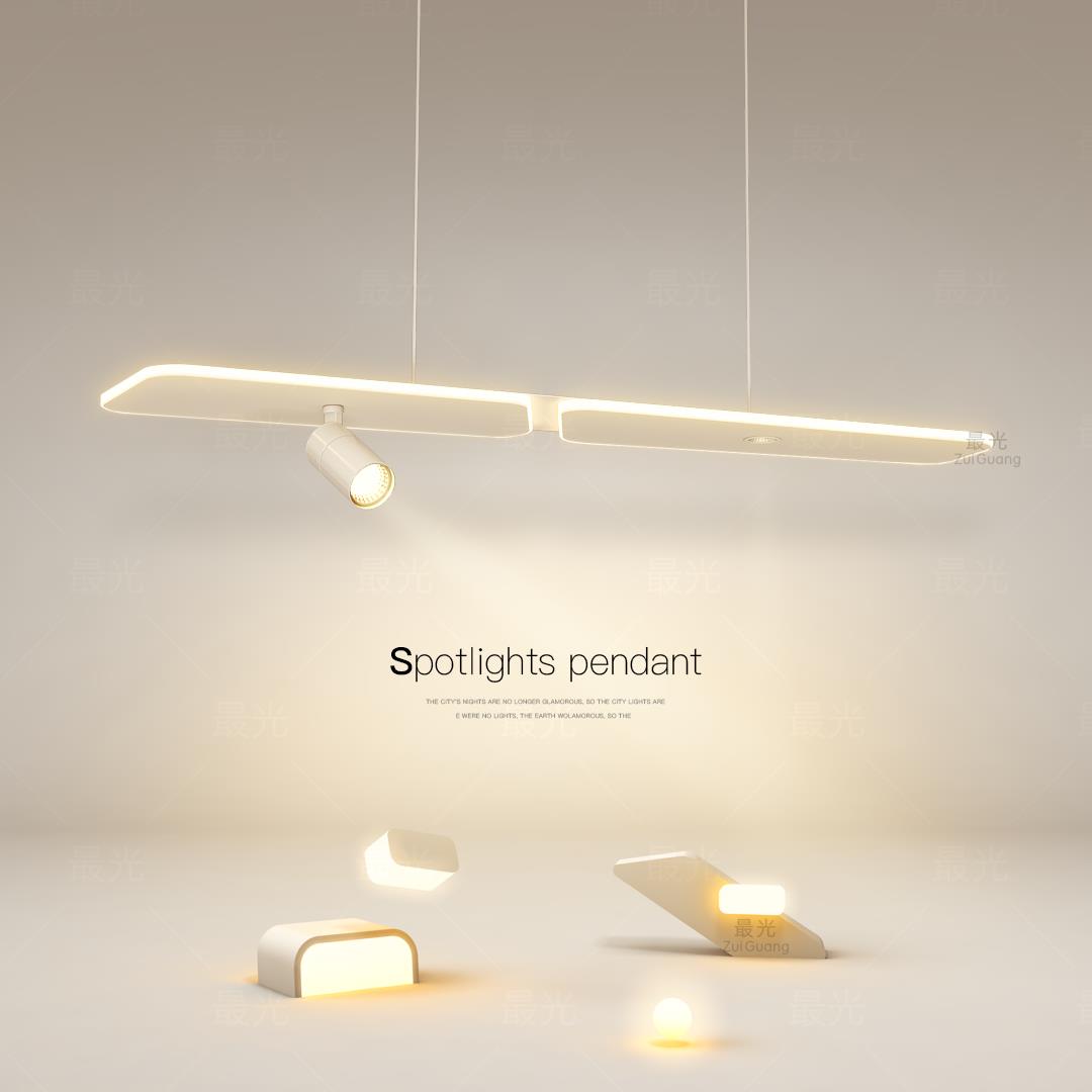 创意长条餐厅灯客厅吊灯简约现代led一字形卧室房间2025新款灯具