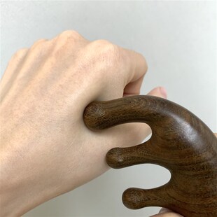 养生i备~南美天然绿檀五经按摩木梳头部经络乳腺刮痧防脱梳子