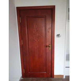 橡木烤漆门平雕深雕池板门扣线实木门豪华房间卧室门工厂定制