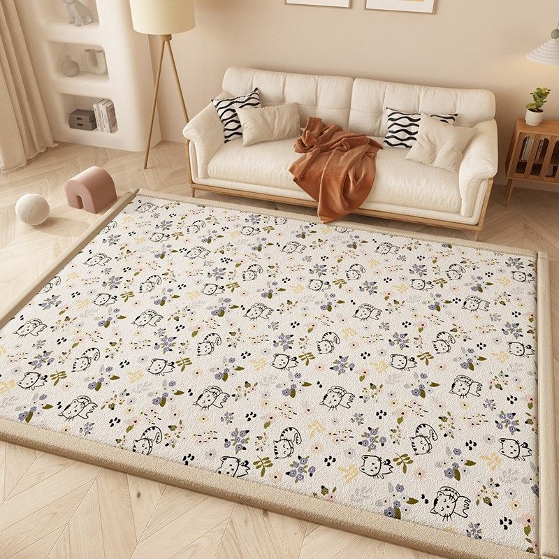 卡通地垫睡觉打地铺秋冬儿童房客厅卧室床边地毯加厚大面积爬爬垫,居家布艺,地毯,淘宝优惠券,粉丝福利购,淘宝优惠卷