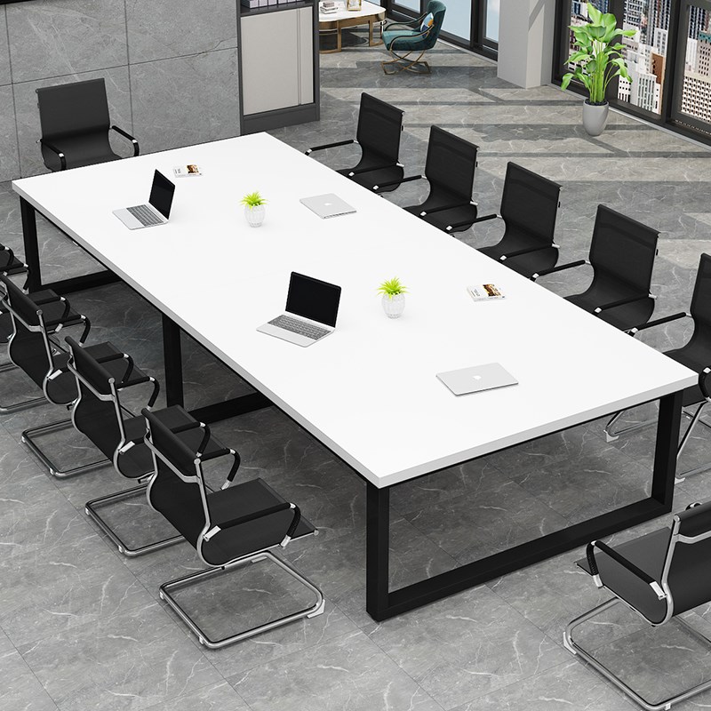 会议桌长条桌办公桌椅简约现代长方形桌子工作台办公室洽谈桌