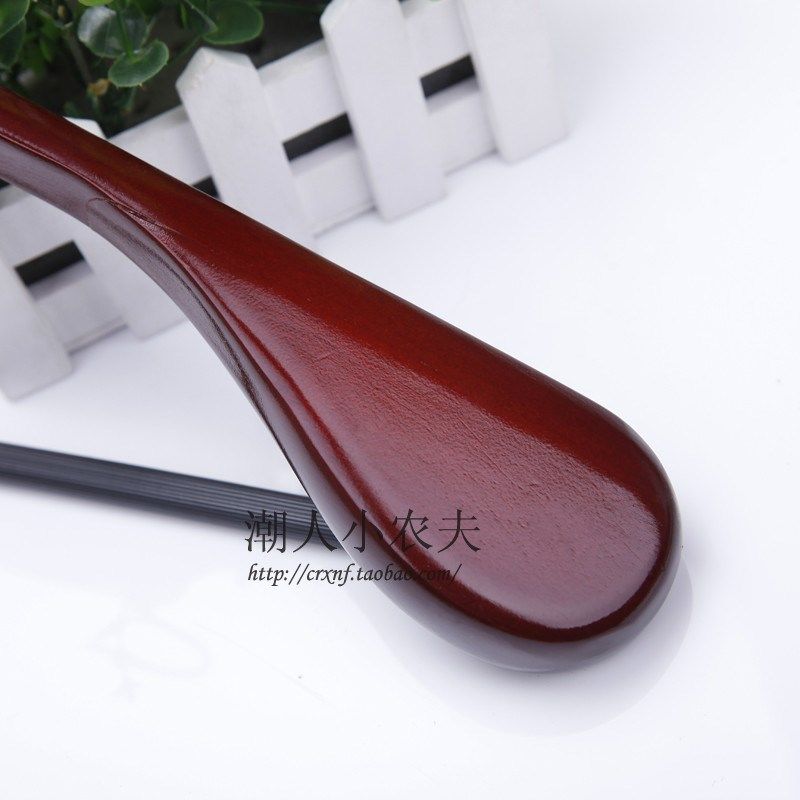 烤漆实木衣架 宽肩西服木衣架 酒店晾衣架(个装)