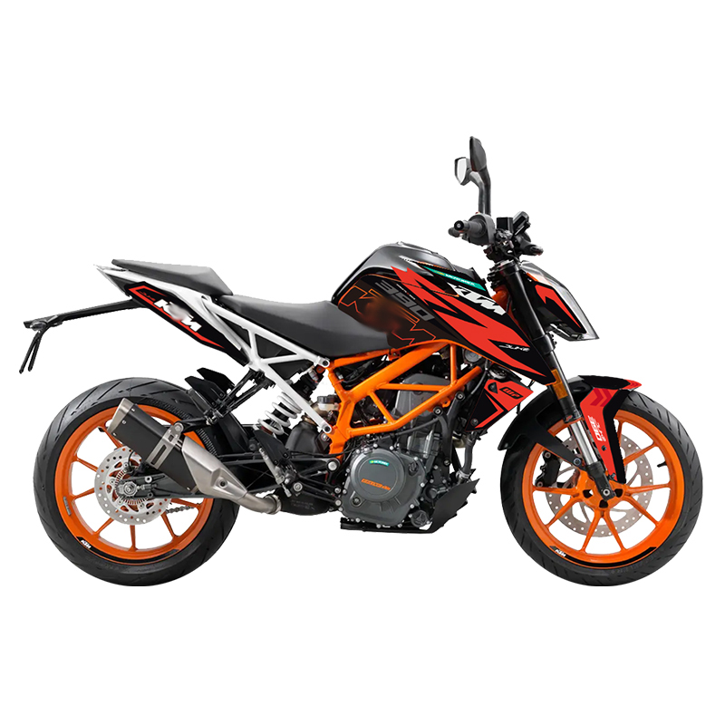 适用于KTM DUKE 390 250贴纸版画贴花拉花保护贴车身贴膜版花改装