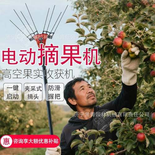 电动摘果机高处采摘核桃橄榄青梅咖啡豆采摘神器酸枣摘果器采果机