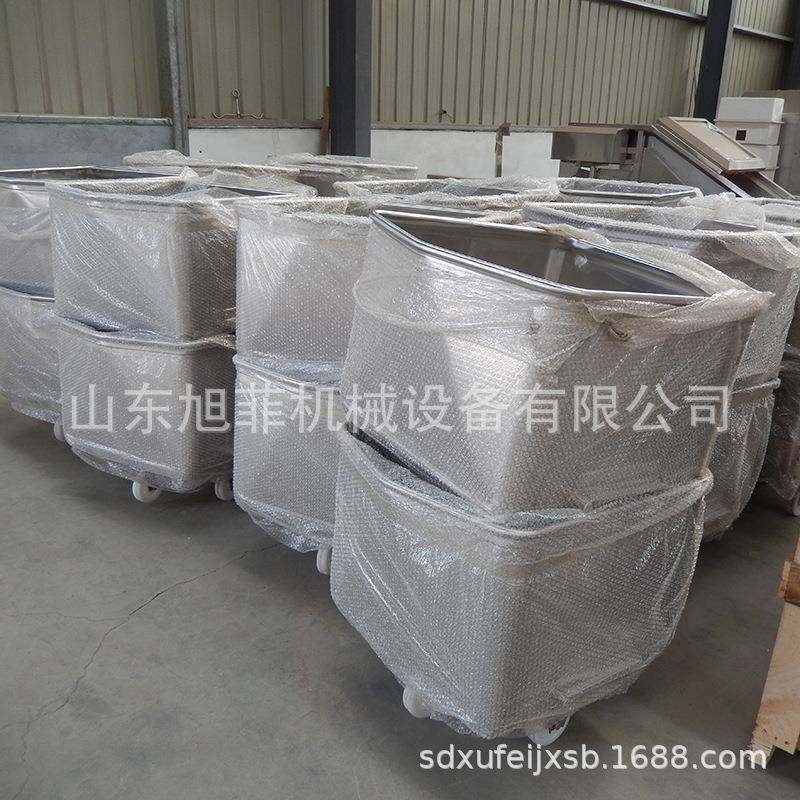 200L桶车304不锈钢料车200升圆角桶车加工定做