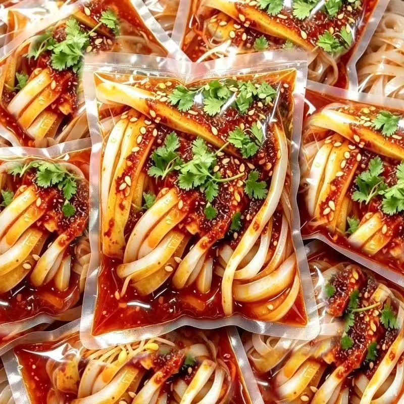 6大袋真便宜】正宗汉中米皮开袋即食免煮真空面皮陕西热米皮凉拌