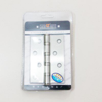 荷叶五金不锈钢合页4寸合页 木门柜子合页不锈钢活页平开合页纯铜