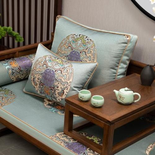 红木沙发垫新中式坐垫加厚海绵乳胶垫实木罗汉床垫子防滑四季通用