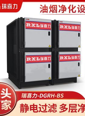 厂家供应DGRH-BS型低空过滤油烟净化器厨房酒店餐饮业净化设备