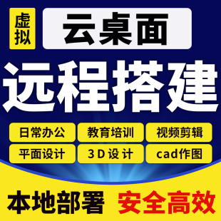 云桌面私有化VDI远程办公高性能系统基础架构瘦终端服务器部署