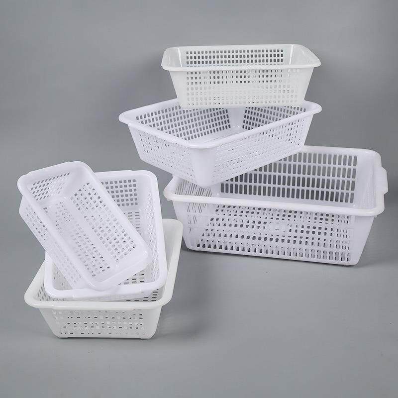塑024料水白色方筐蔬长方形方筛沥篮料果塑篮子收纳篮塑料篮子