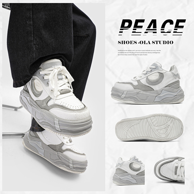 Zenx10cm隐形增高鞋时尚休闲鞋