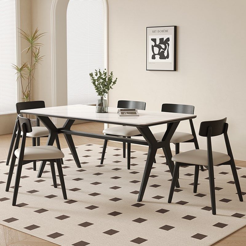 明匠轩家居现代岩板长方形实木餐桌椅家用型吃饭桌,住宅家具,岩板餐桌,淘宝优惠券,粉丝福利购,淘宝优惠卷