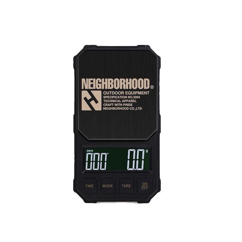 潮牌NBHD便携式手冲咖啡秤自动计时智能电子称工具箱迷你称克称重