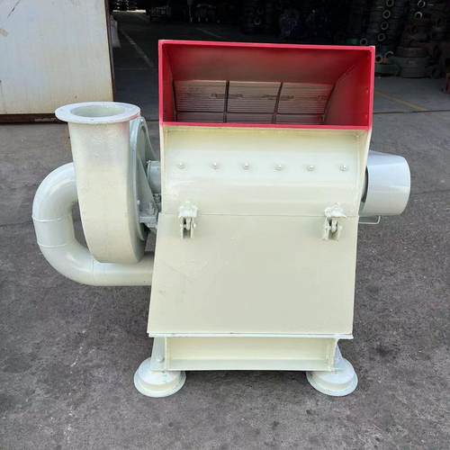 花生秧饲料粉碎机稻壳饲料粉碎机养殖饲料除尘粉碎机