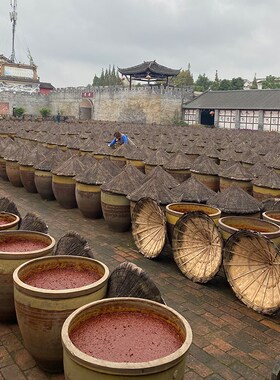 古法圆锥竹笠盖子腌菜缸盖 腌菜缸盖子酱油缸盖防雨盖子发酵缸盖