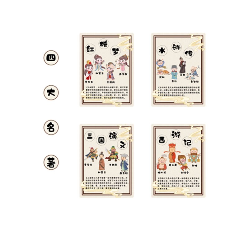 幼儿园四大名著环创题文化墙面装饰成品贴绘本馆教室图书角布置