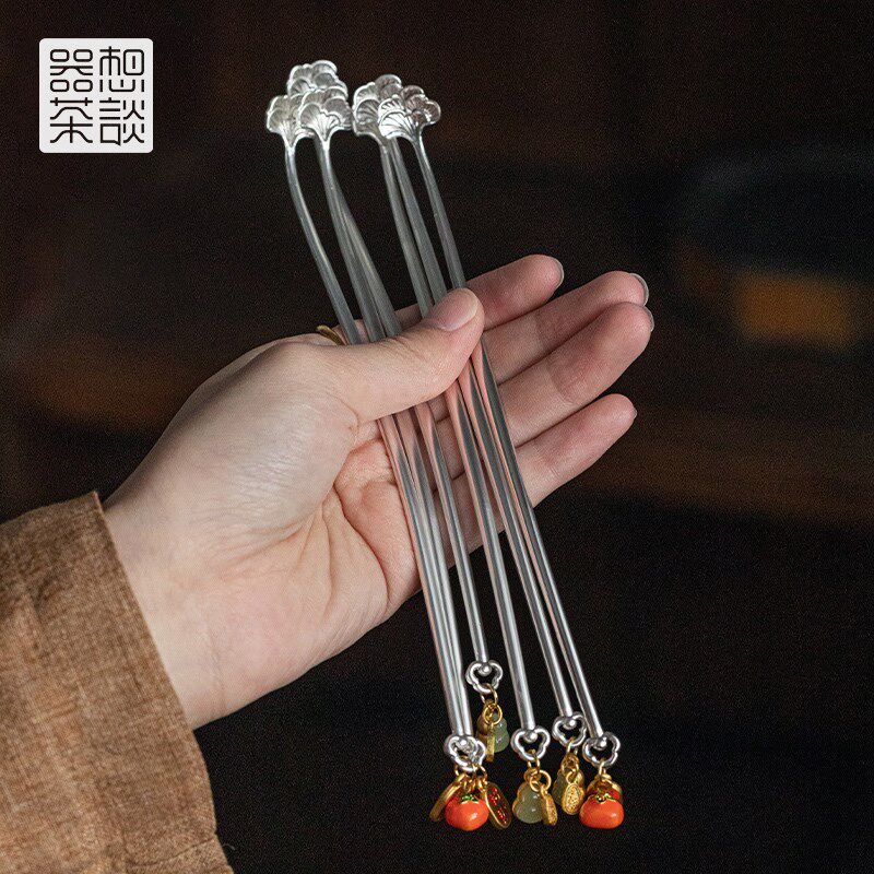 器想茶谈小茶叶勺单只茶匙级取茶勺子功夫六君子