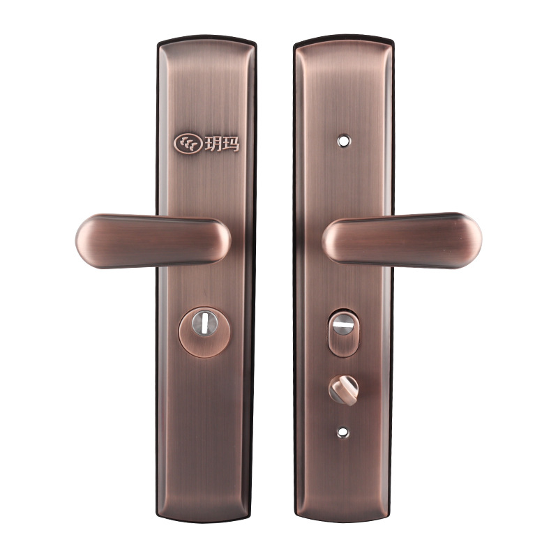 玥玛防盗门拉手30不锈钢拉丝面板 入户门大门家用通用型把手