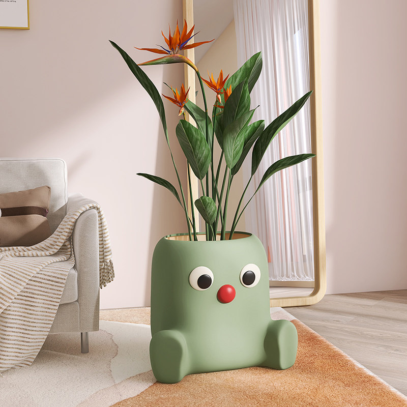 落地大型沙发边的养绿植家居装饰现代陶瓷创意地面大瓶,家居饰品,落地摆件,淘宝优惠券,粉丝福利购,淘宝优惠卷